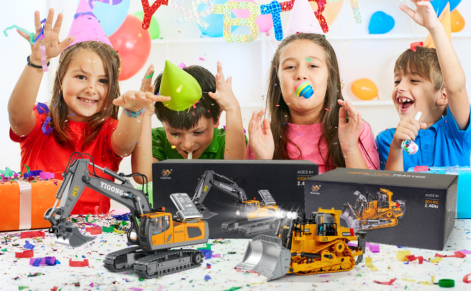 Auto Excavadora Todoterreno RC 4x4 a Batería (Drift, Acrobacias) Juguete Crawler Control Remoto para Niños Regalo