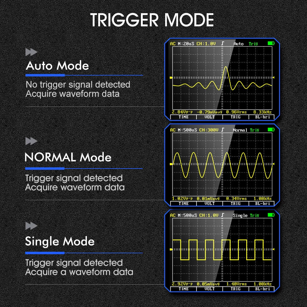 Osciloscopio y Multímetro Digital 2 en 1 Tooltop ET2010A (1MHz, 2.5MSps) Portátil