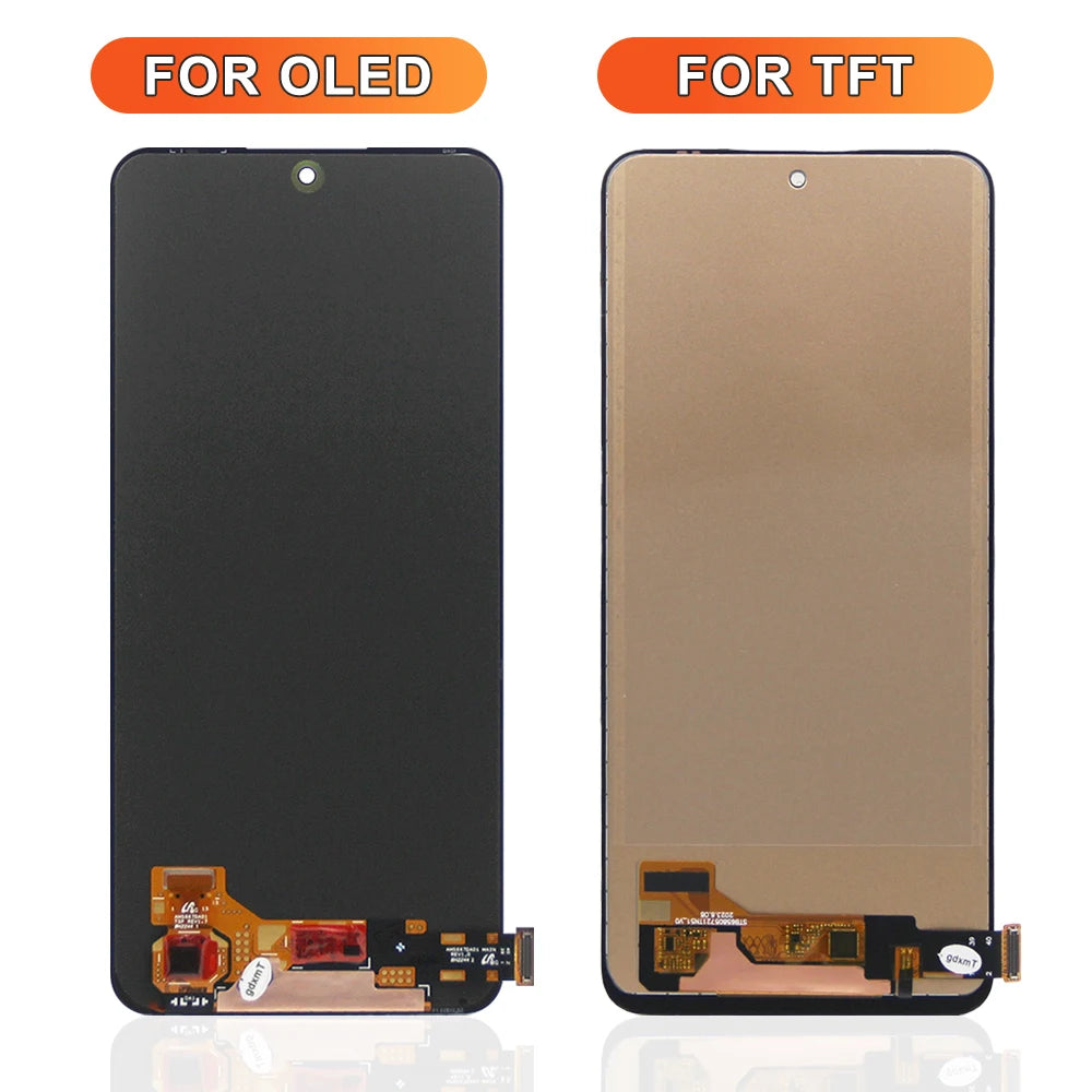 6.67'' Screen For Xiaomi Redmi Note 12 4G Note12 23021RAAEG LCD Display Touch Screen Replacement Digitizer Assembly with Frame