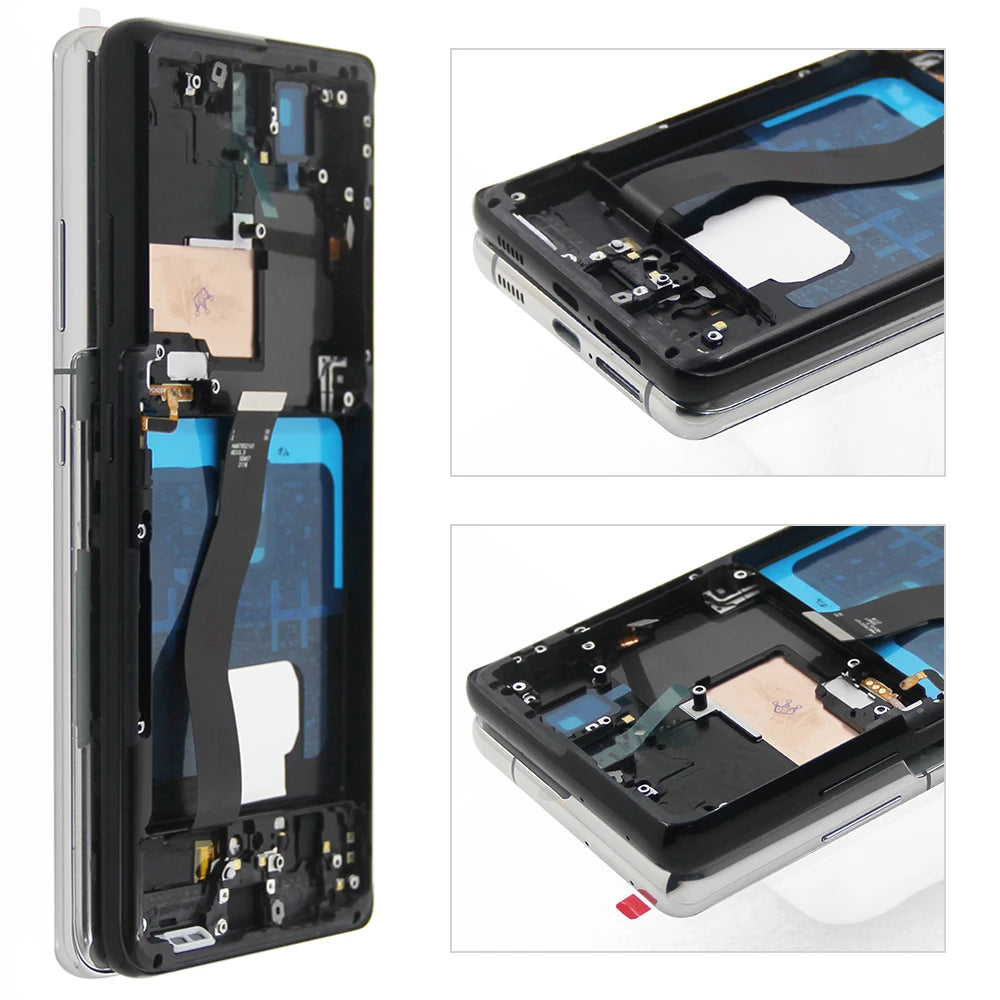 Pantalla S21 Ultra AMOLED para Samsung Galaxy S21 Ultra 5G G998B G998B/DS pantalla táctil Lcd con huellas dactilares con marco