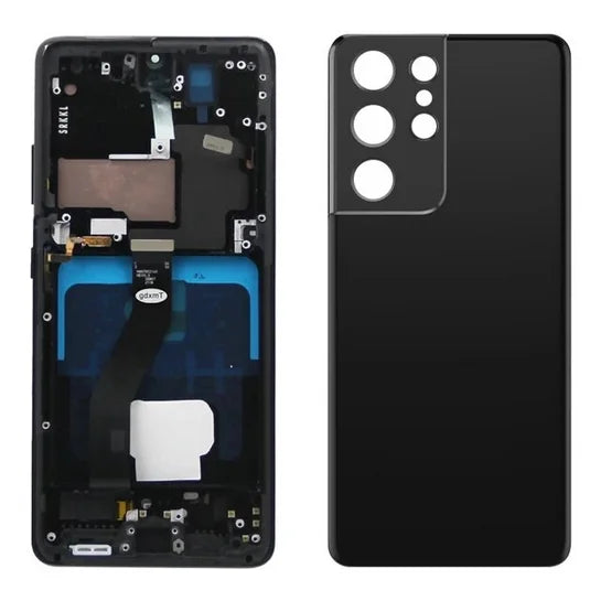 Pantalla S21 Ultra AMOLED para Samsung Galaxy S21 Ultra 5G G998B G998B/DS pantalla táctil Lcd con huellas dactilares con marco