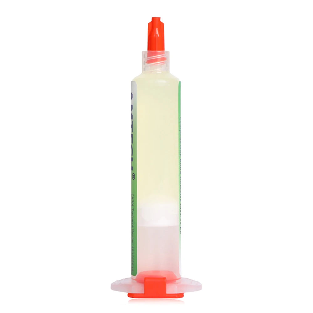Flux Soldadura Amtech NC-559 en Jeringa (10ml) para Electrónica/BGA/SMD/PCB Reparación