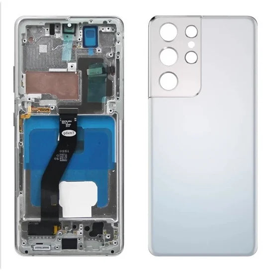 Pantalla S21 Ultra AMOLED para Samsung Galaxy S21 Ultra 5G G998B G998B/DS pantalla táctil Lcd con huellas dactilares con marco