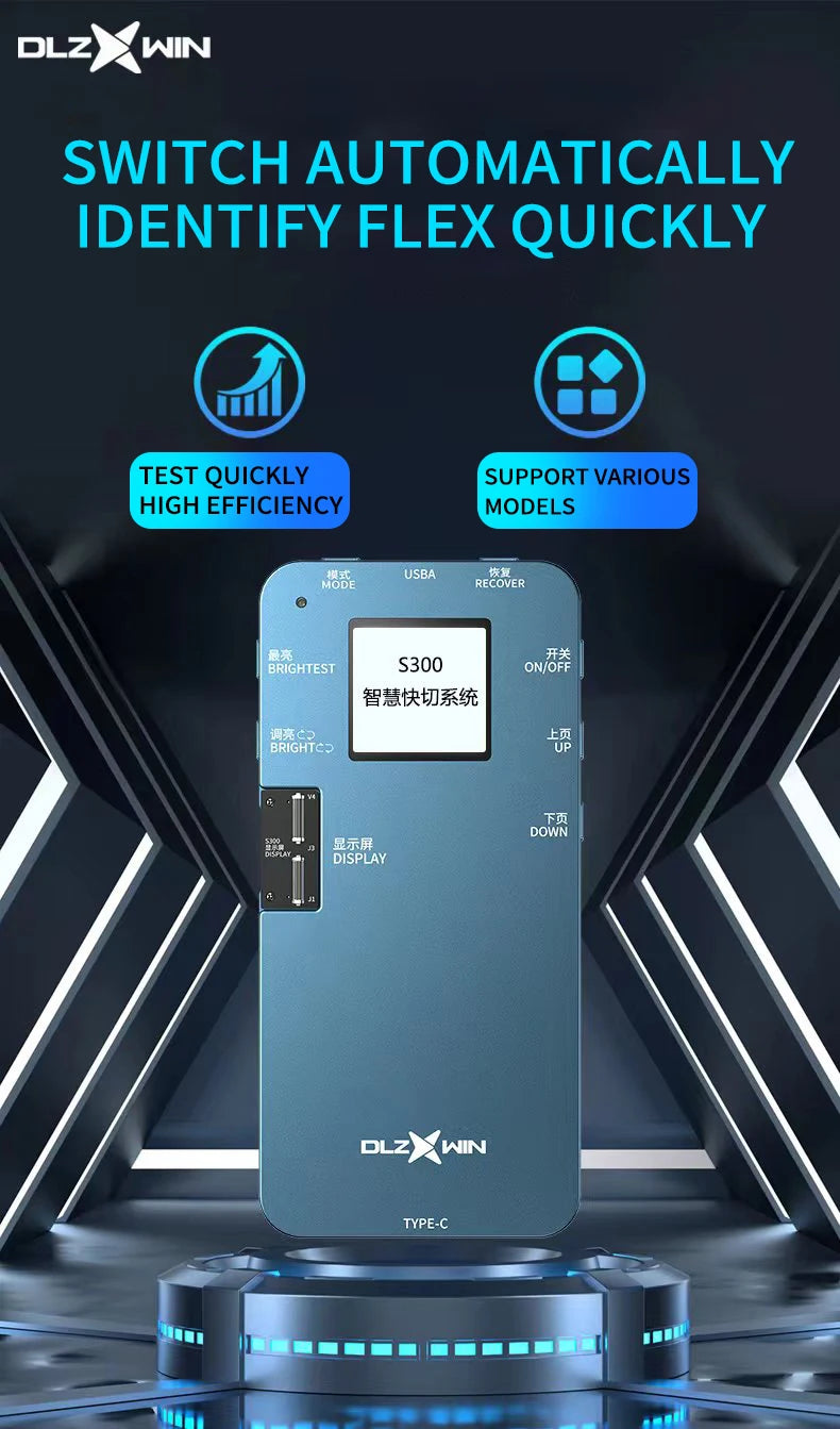 New DL S300 6in1 LCD Screen Tester Machine For iPhone Samsung Huawei Oppo Vivo Xiaomi Test (All In One Version) True Tone Repair