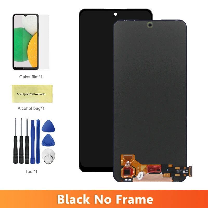 6.67'' Screen For Xiaomi Redmi Note 12 4G Note12 23021RAAEG LCD Display Touch Screen Replacement Digitizer Assembly with Frame