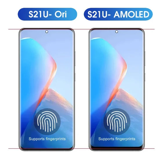 Pantalla S21 Ultra AMOLED para Samsung Galaxy S21 Ultra 5G G998B G998B/DS pantalla táctil Lcd con huellas dactilares con marco