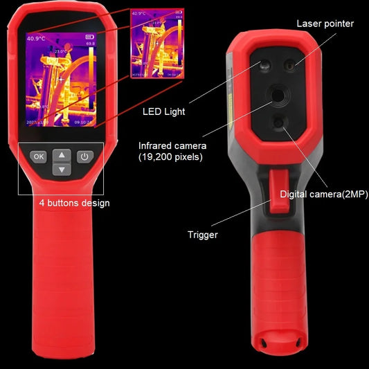 Cámara Térmica UNI-T UTi716S (160x120) Inspección Hogar - Termógrafo Infrarrojo Portátil Fugas Agua/Calor (Multi-Idioma)