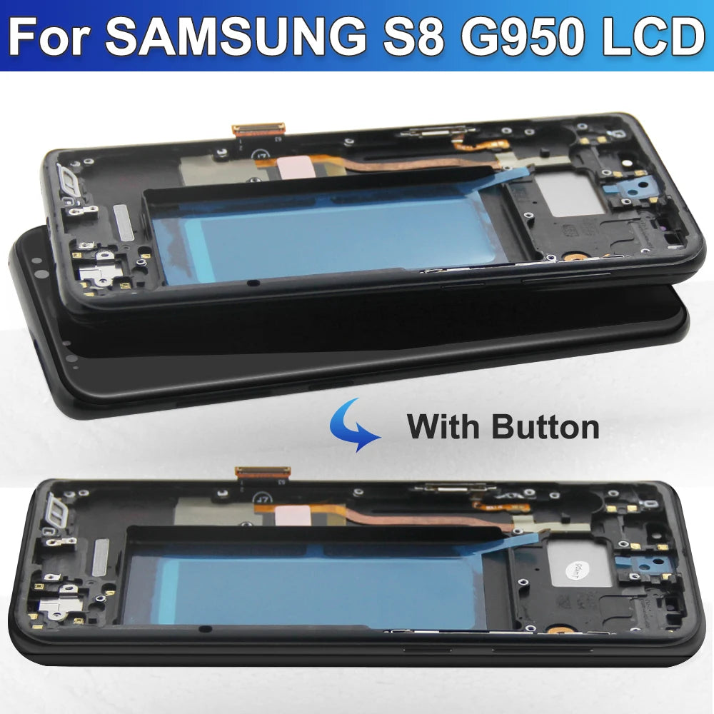 Pantalla TFT para Samsung Galaxy S8+ (G955F) / S8 (G950F) con Marco y Digitalizador Táctil (Ensamblaje)