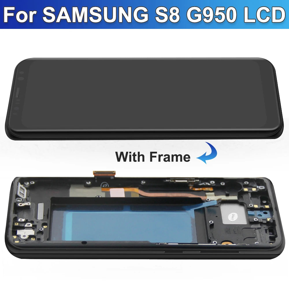 Pantalla TFT para Samsung Galaxy S8+ (G955F) / S8 (G950F) con Marco y Digitalizador Táctil (Ensamblaje)