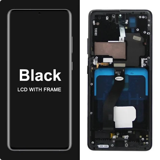 Pantalla S21 Ultra AMOLED para Samsung Galaxy S21 Ultra 5G G998B G998B/DS pantalla táctil Lcd con huellas dactilares con marco