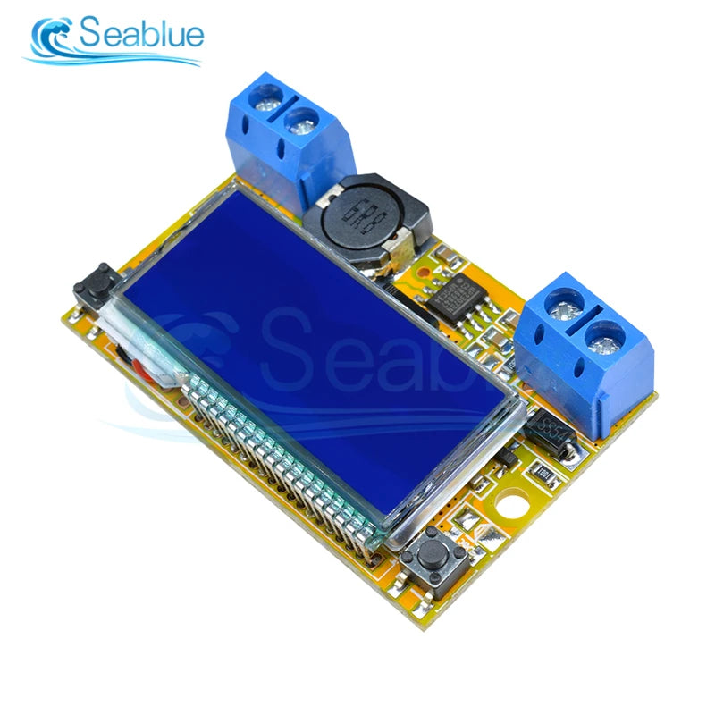 Módulo Fuente Alimentación Step-Down DC 5-23V a 0-16.5V 3A Buck Regulador Ajustable CC/CV con Display LCD