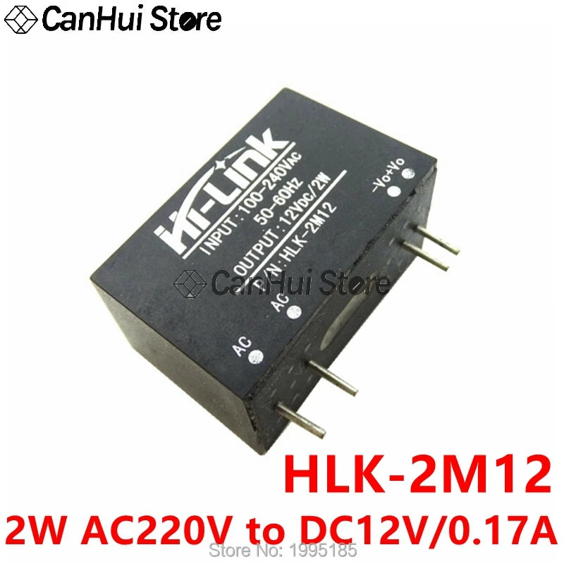 Módulo Fuente Alimentación Aislada AC-DC 2W HLK-2Mxx (220V a 3.3V/5V/9V/12V/24V)