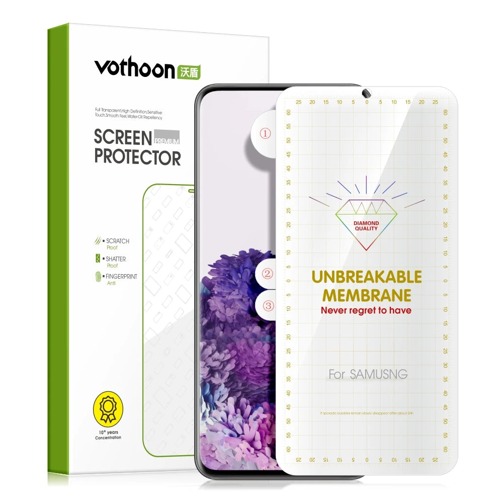 Film Protector Pantalla Hidrogel HD Cobertura Completa 3D para Samsung Galaxy S10/S10e/S21/S22/S23/S24 Plus/Ultra (Vothoon) (Nota: Mantuve marca por si es relevante)