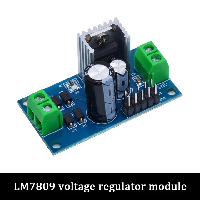 Módulo Fuente Alimentación Regulador Tres Terminales LM7805/LM7806/LM7809/LM7812 Salida 5V/6V/9V/12V 1.2A Max