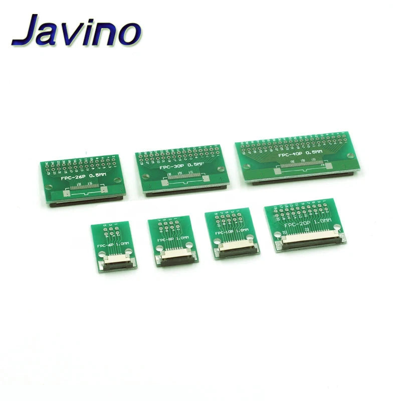 Placa Adaptadora Cable Plano FPC/FFC (Paso 0.5mm/1mm, Inserción Directa) Conector 6-60 Pines