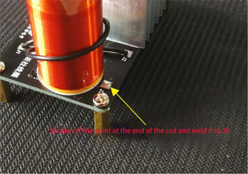 Kit DIY Mini Bobina Tesla Musical 15W (15-24V DC) - Parlante Plasma y Transmisión Inalámbrica (1 Set)