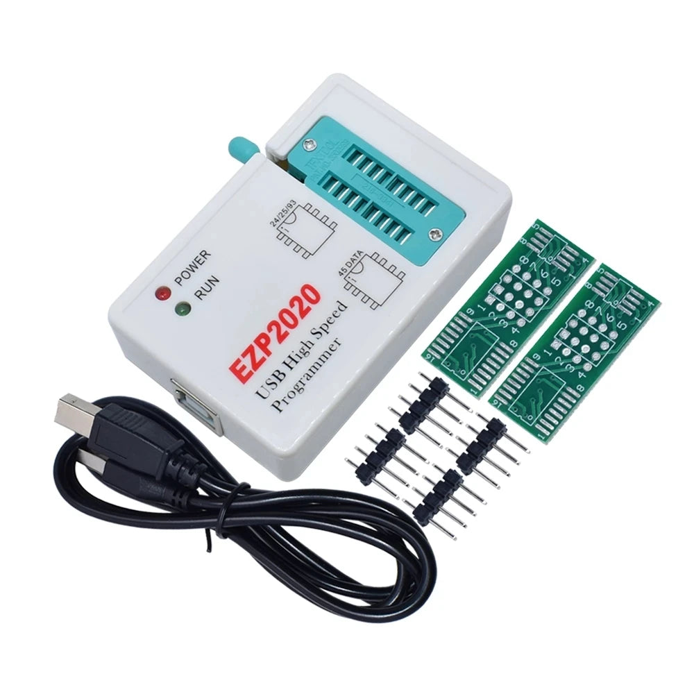 Programador USB SPI Alta Velocidad EZP2020 (Mejor que EZP2013/2010/2011) Soporta EEPROM 24/25/26/93, Flash 25 BIOS Chip