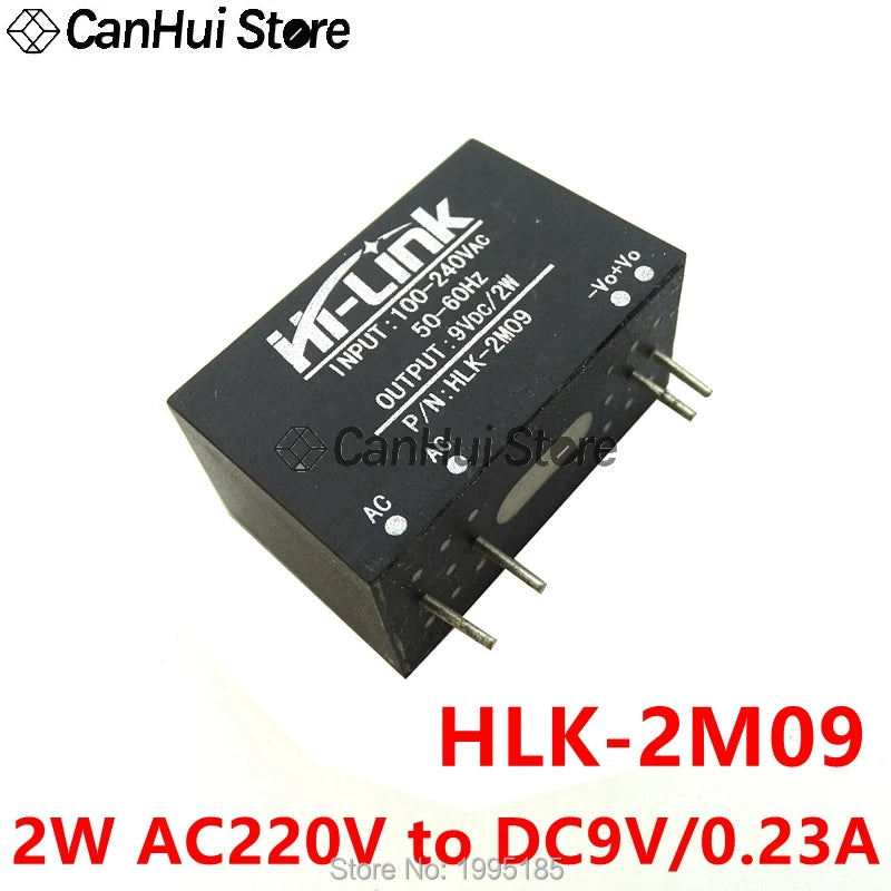 Módulo Fuente Alimentación Aislada AC-DC 2W HLK-2Mxx (220V a 3.3V/5V/9V/12V/24V)