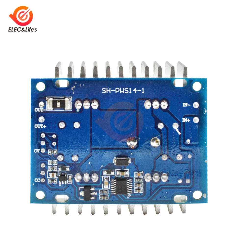 Módulo Fuente Alimentación Automática Step-Up/Down 8A/10A Pico CC/CV Ajustable Boost/Buck para Auto