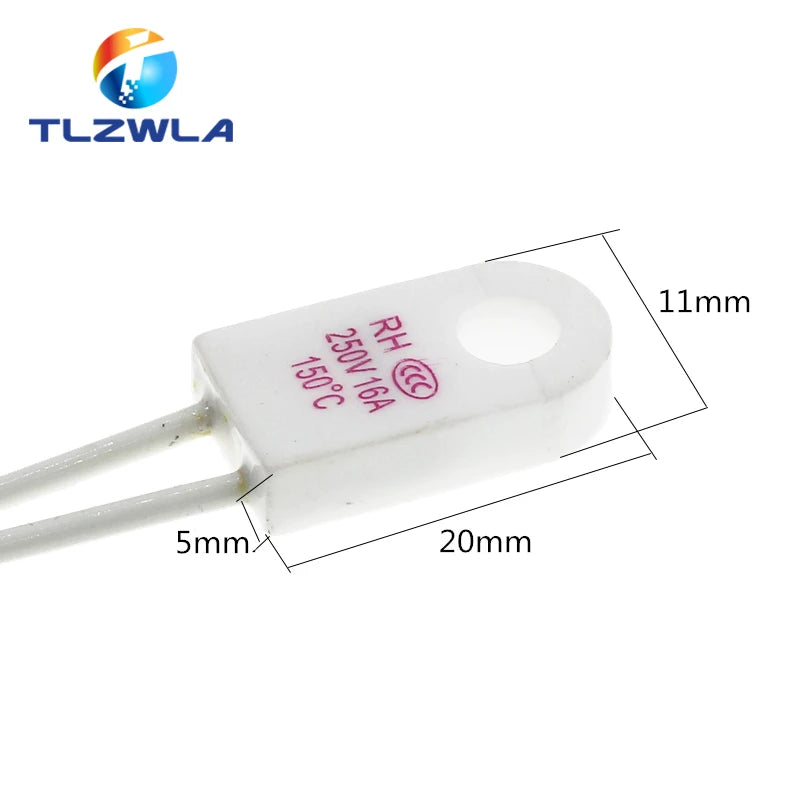5PCS RH/Tf RH 135C RH 135 Celsius 13 5Degree RH135 15A 250V Temperature Fuse Thermal Links Over Temperature Protector