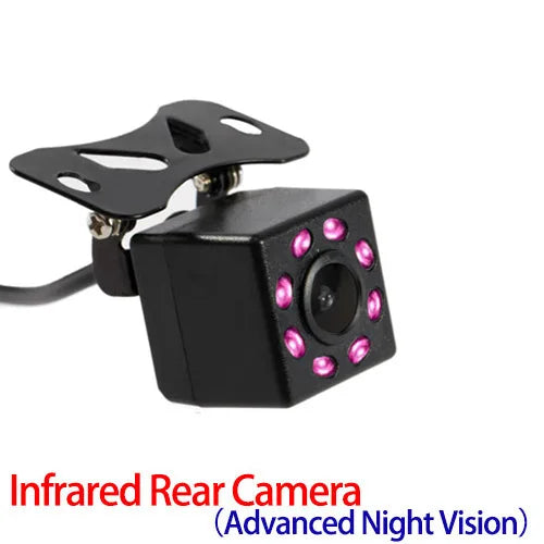 Cámara Trasera Auto Hippcron Visión Nocturna (8 LED) Monitor Parking CCD Impermeable HD