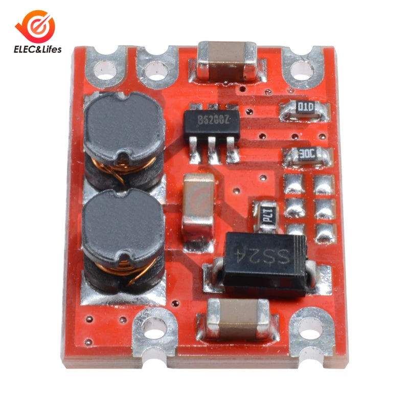 Lote 5 Pcs Módulo Automático Buck/Boost DC-DC 2.5V-15V a 3.3V/4.2V/5V/9V/12V Regulador Voltaje Step-Up/Down
