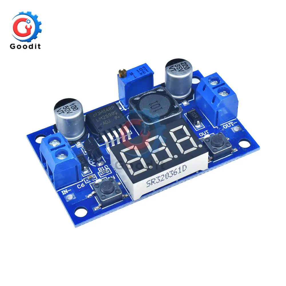 Módulo Convertidor Buck LM2596S DC-DC 3.2V-40V a 1.25V-35V 2A Ajustable Step-Down