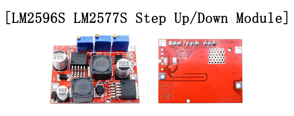 Módulo Convertidor Buck LM2596S DC-DC 3.2V-40V a 1.25V-35V 2A Ajustable Step-Down