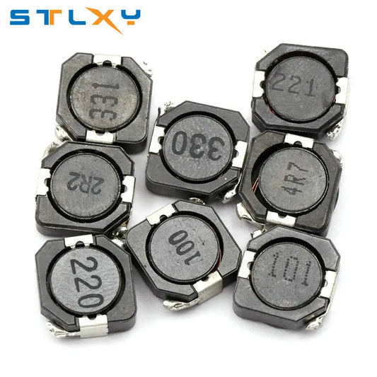 Inductor Potencia Blindado Bobinado CDRH104R 10x10x4mm - Varios Valores (10uH a 330uH) - Lote 5 Piezas