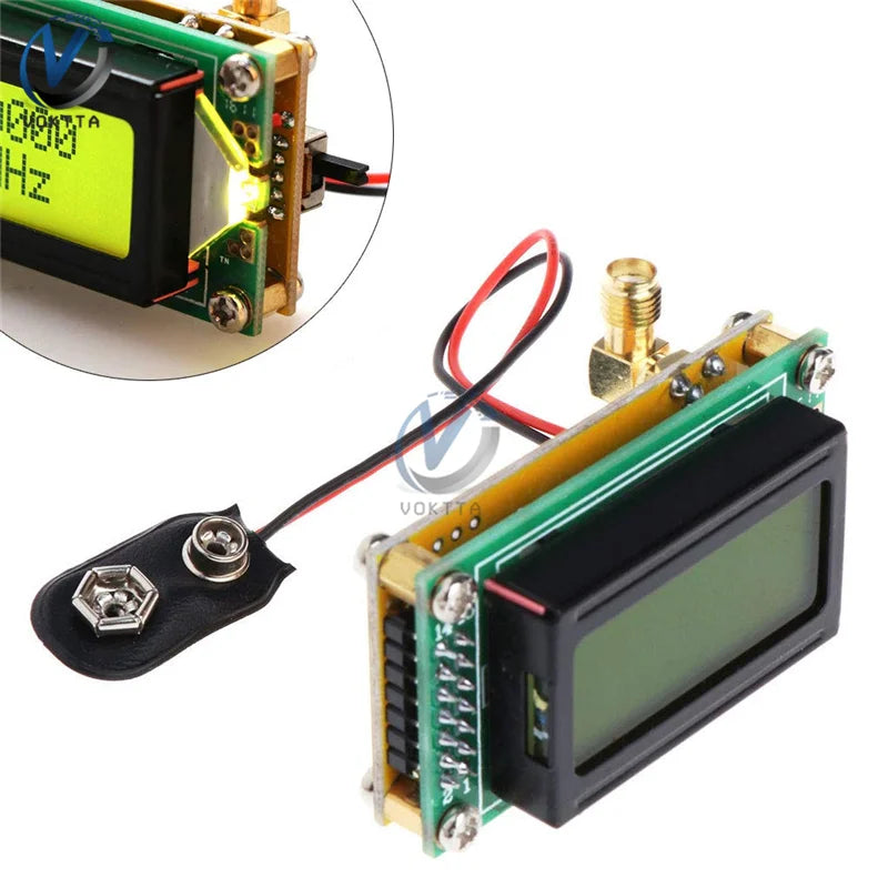 Contador Frecuencia Alta Precisión RF (1-500 MHz) - Módulo Tester Digital LCD para Radios