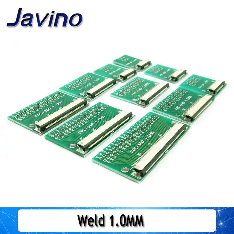 Placa Adaptadora Cable Plano FPC/FFC (Paso 0.5mm/1mm, Inserción Directa) Conector 6-60 Pines