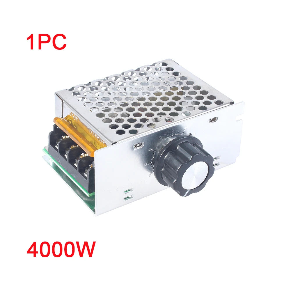Regulador Voltaje AC 220V 2000W/4000W Tiristor Alta Potencia Dimmer Control Velocidad/Temperatura