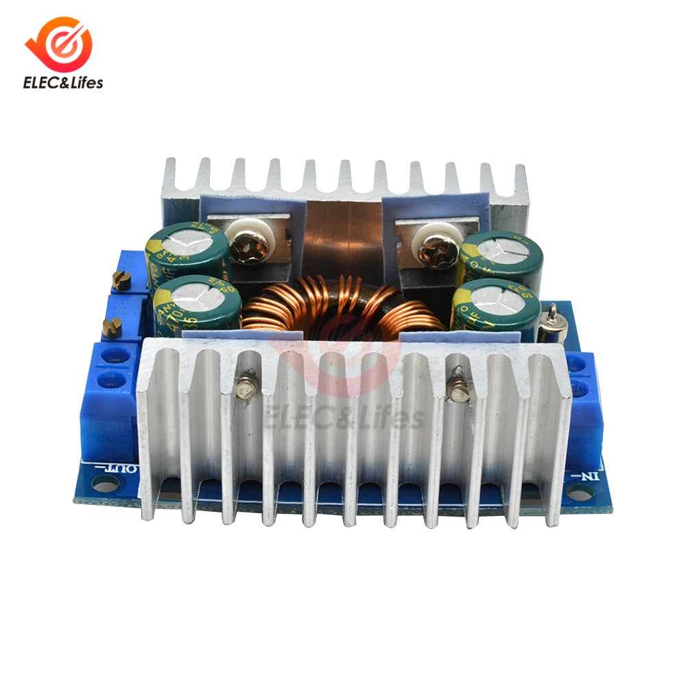 Módulo Fuente Alimentación Automática Step-Up/Down 8A/10A Pico CC/CV Ajustable Boost/Buck para Auto