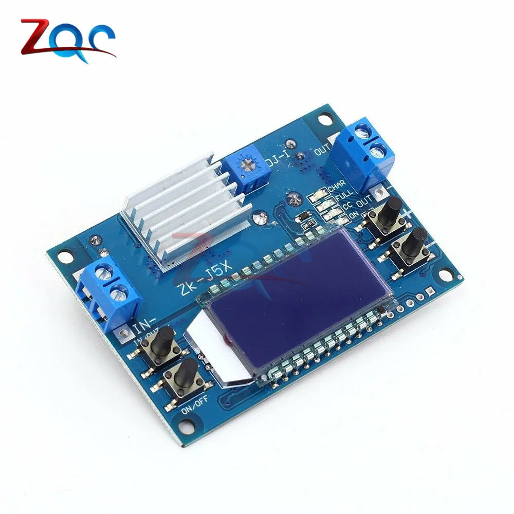 Módulo Fuente Alimentación Buck Ajustable DC 6.5-36V a 1.2-32V 5A CC/CV con Display LCD Digital y Carcasa