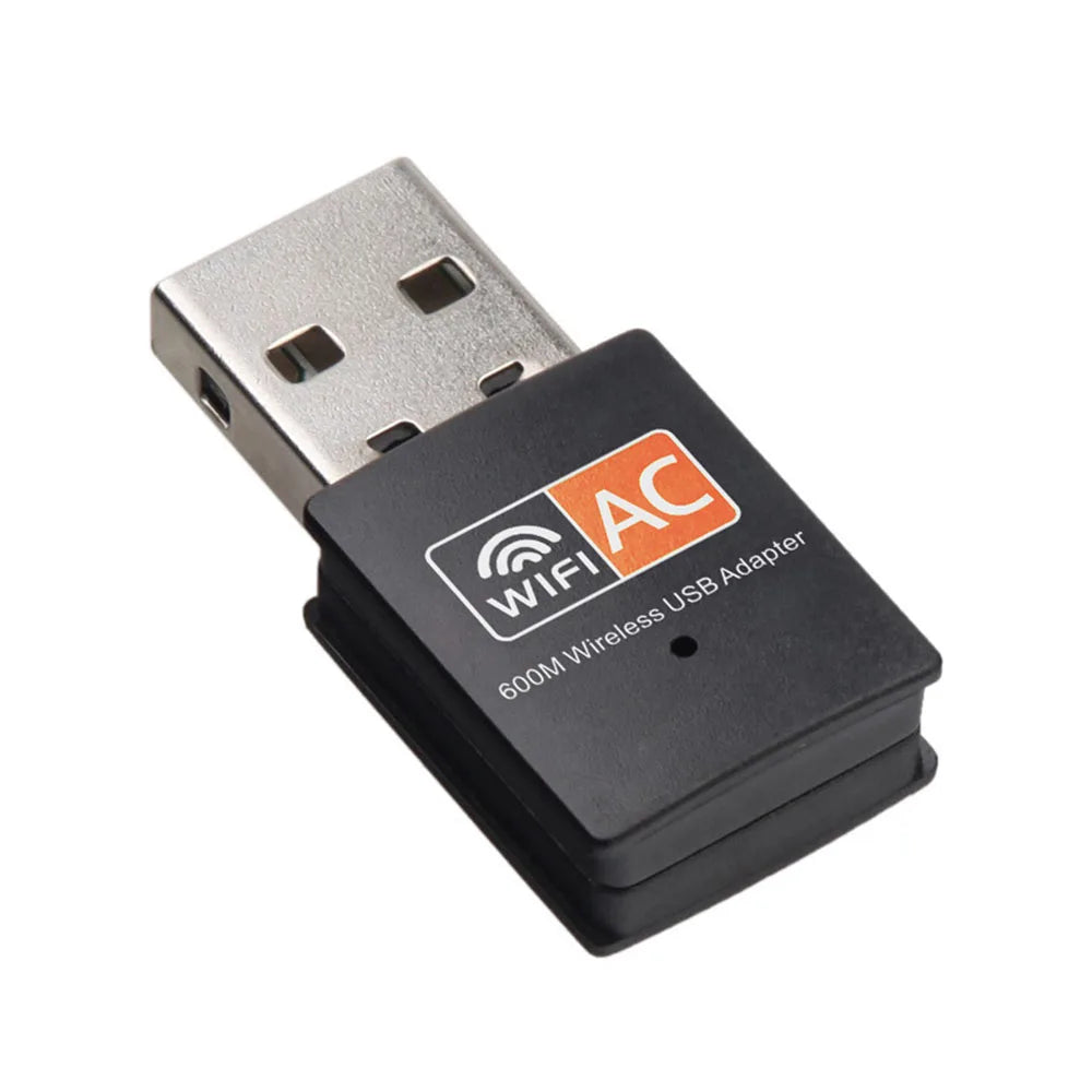 Adaptador USB WiFi 600Mbps Doble Banda (2.4G/5G) 802.11ac Mini Tarjeta Red Inalámbrica Receptor