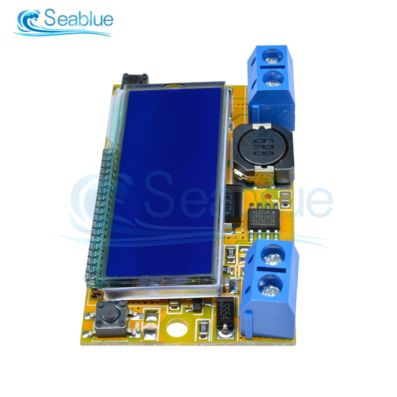 Módulo Fuente Alimentación Step-Down DC 5-23V a 0-16.5V 3A Buck Regulador Ajustable CC/CV con Display LCD