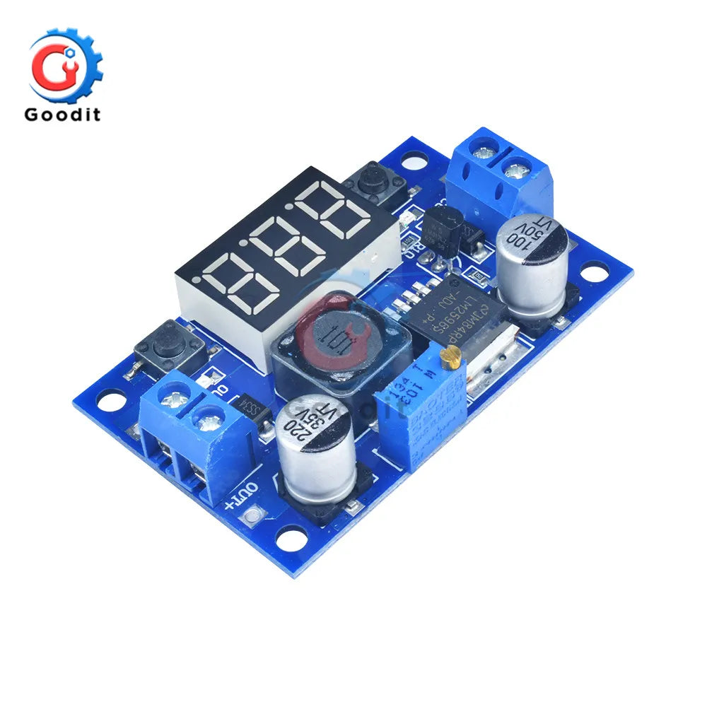 Módulo Convertidor Buck LM2596S DC-DC 3.2V-40V a 1.25V-35V 2A Ajustable Step-Down