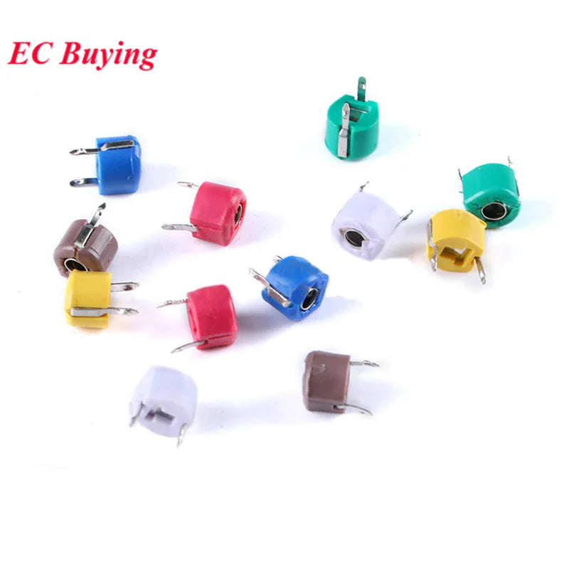 Capacitor Variable Trimmer Plástico 6mm (5pF-120pF) Ajustable - Pack 5 Unidades (Valores Surtidos)