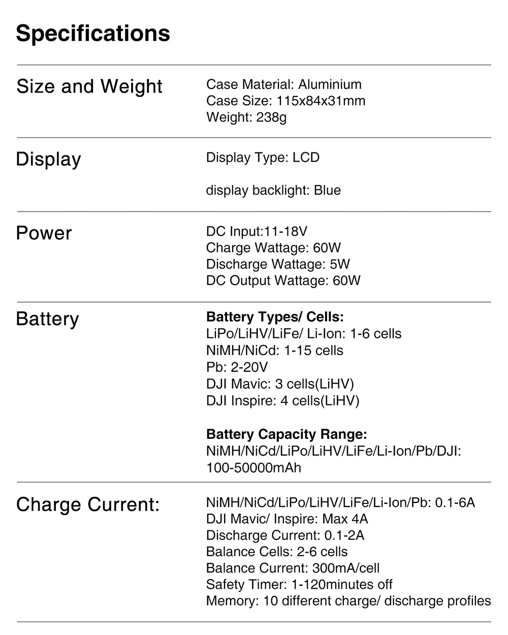 SKYRC IMAX B6 V2 6A 60W Balance Charger Discharger For NiMH NiCD LiHV NiCd Li-ion Battery Charger for DJI Mavic/Inspire Battery