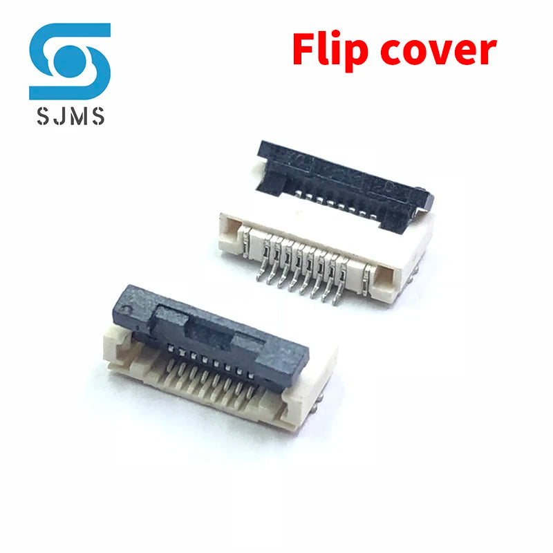 10PCS 0.5mm 1.0mm FPC FFC Connector Flat Cable PCB Connectors SMT ZIF 32/34/36/38/40/45/50/60 Pines