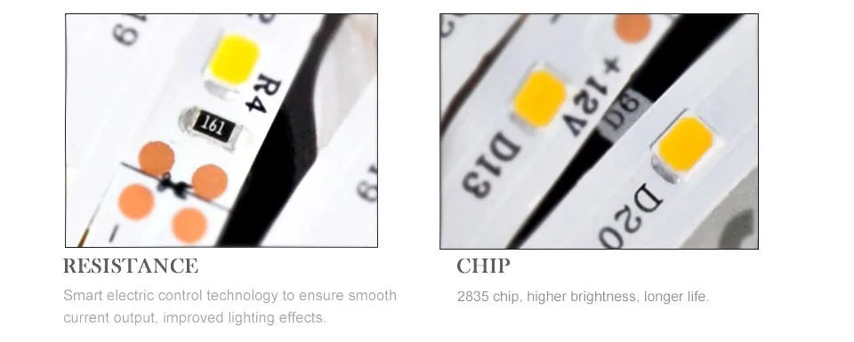 Tira LED 2835 SMD 12V (60 LEDs/m) Alta Luminosidad - Rollo 5 Metros