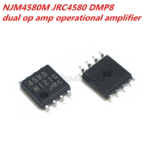 Lote 10 Pcs Amplificador Operacional Dual NJM4580M (4580 / JRC4580) DMP-8