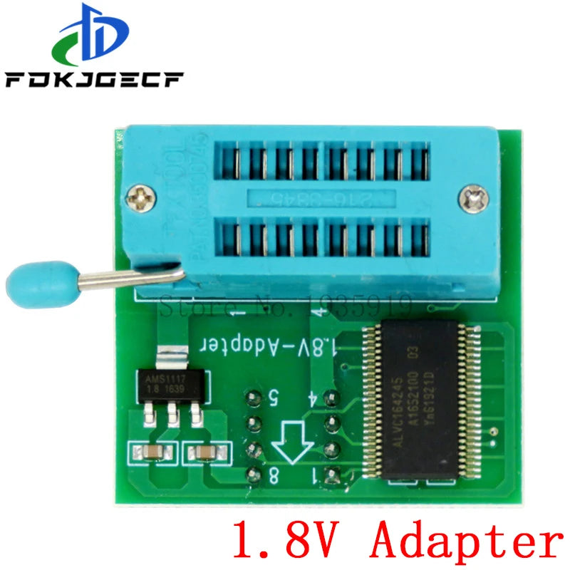 Kit Programador USB CH341A EEPROM/Flash/BIOS con Clip SOIC8, Adaptador 1.8V y ZIF Socket (Variante 1)