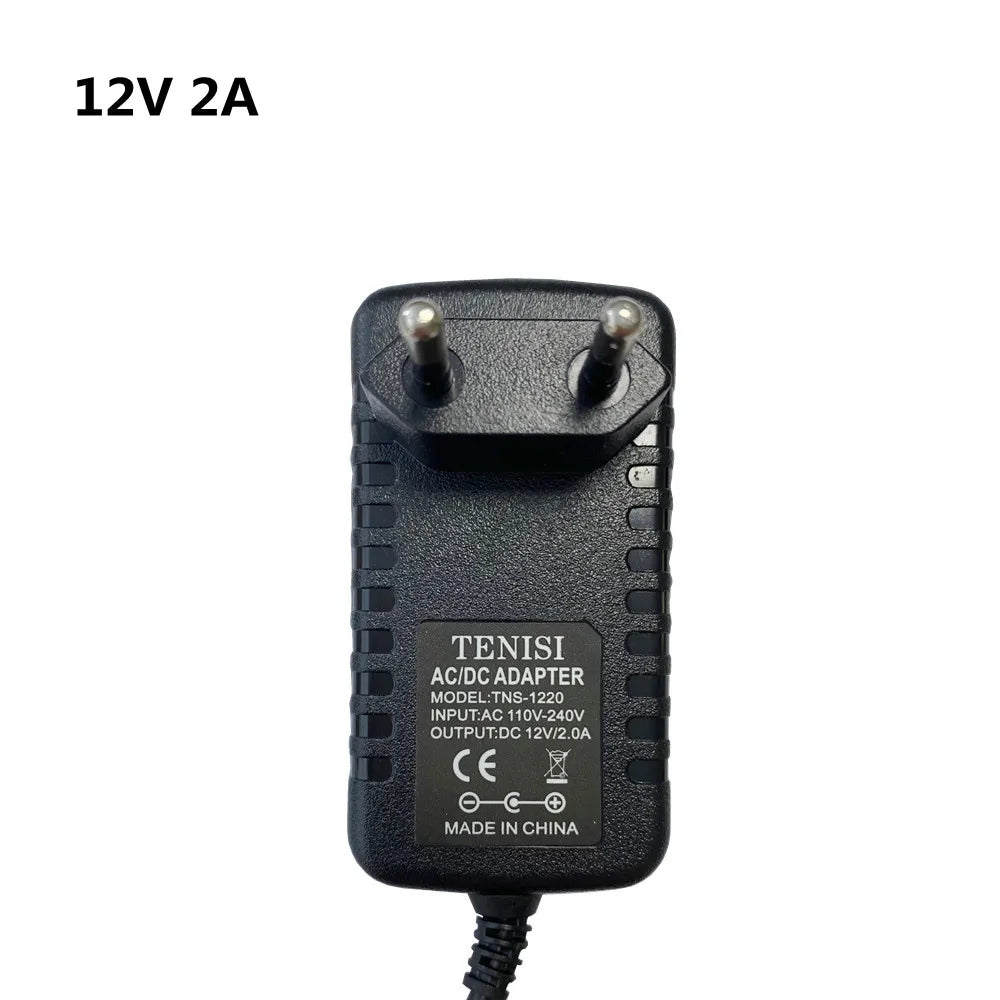 Adaptador Fuente Alimentación Universal AC 110-240V a DC 12V 1A/2A/3A Cargador EU/US para Tira LED/TV