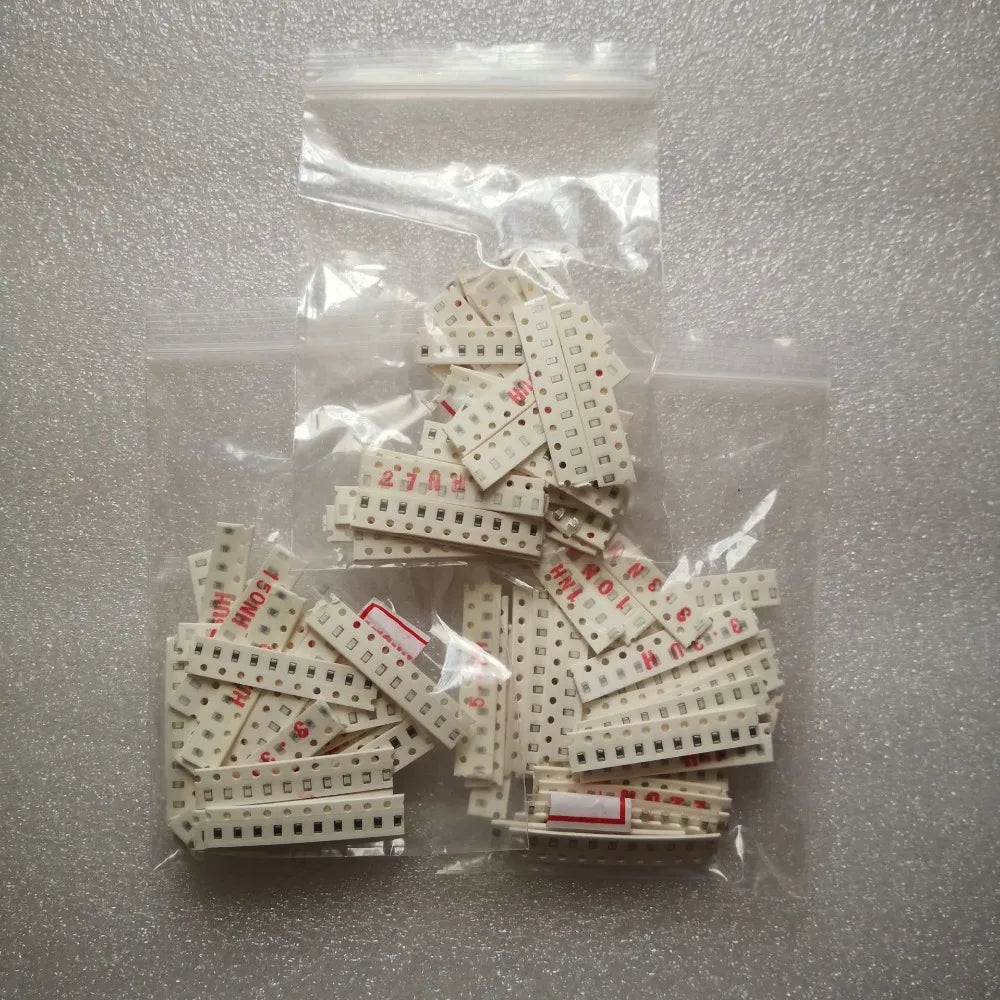 Kit Surtido Inductores SMD 0805 - 30 Valores (1nH a 22uH) x 10 Unidades (Total 300 Piezas)