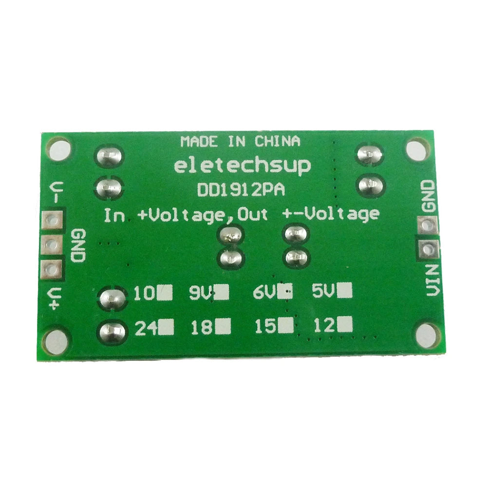 Módulo Convertidor Voltaje DC-DC Buck-Boost Salida Dual Positiva/Negativa (+/- 5V a 24V) 8W 3-24V Input