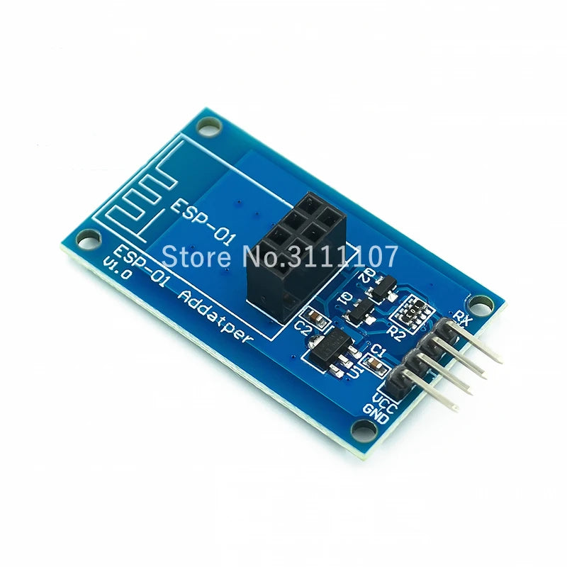 Módulo Adaptador WiFi Wireless Transceiver ESP8266 ESP-01 Puerto Serie Larga Distancia (Placa Azul)