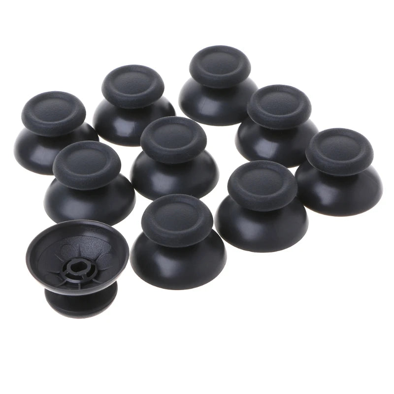 Capuchones Palanca Analógica (Thumbstick) Negros de Plástico para Control PlayStation 4 PS4 Pro (Set 10 Unidades)