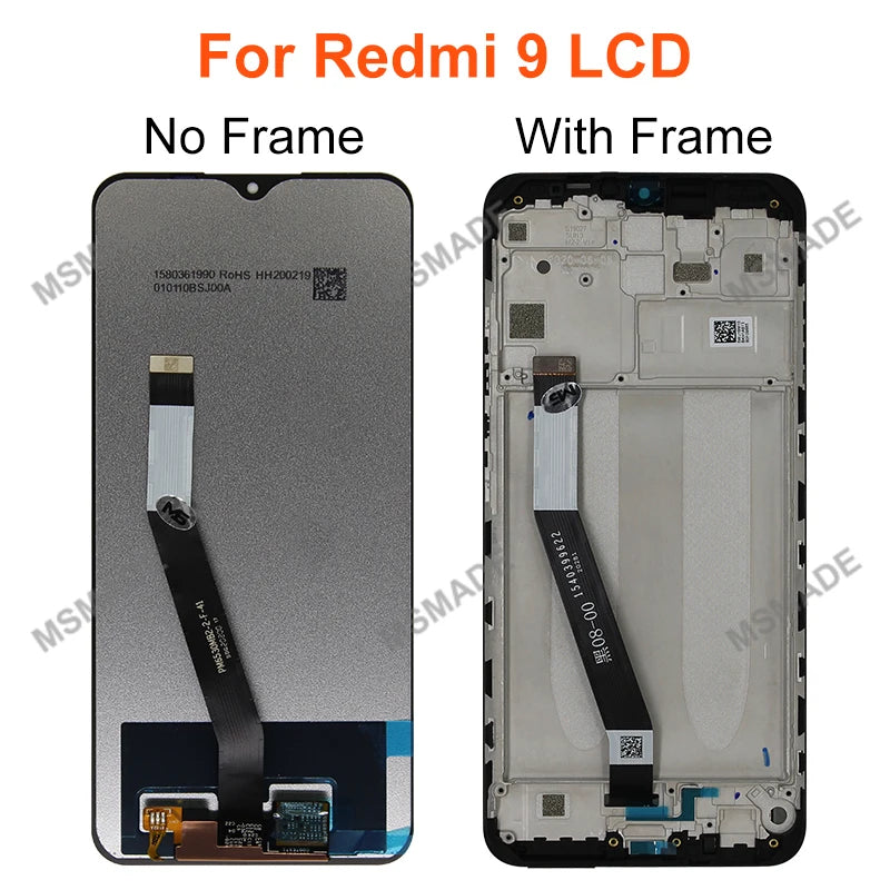 For Xiaomi Redmi 9 9A 9C LCD Display Touch Screen Digitizer For Redmi M2004J19AG M2004J19C Assembly Replacement Parts