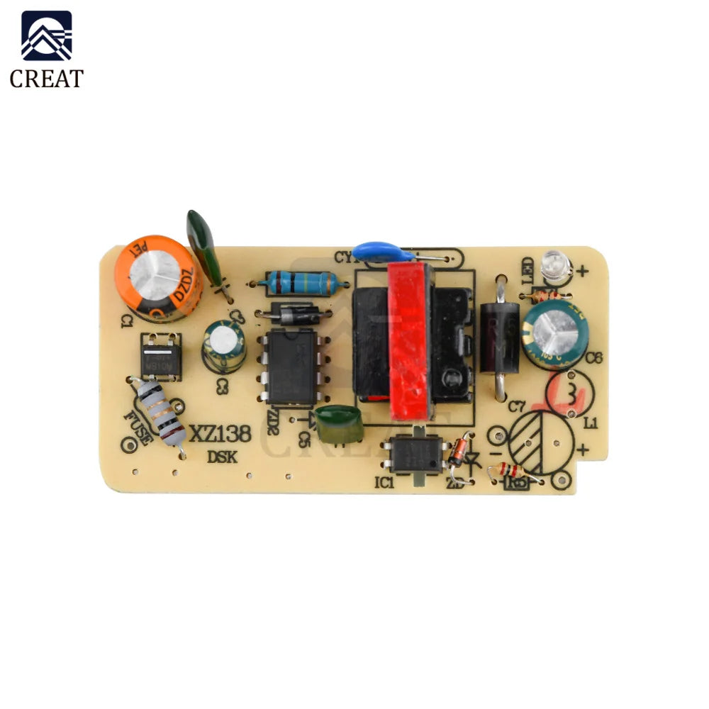 Módulo Fuente Alimentación Switching AC-DC 100-240V a 5V 2.5A (2500mA) Placa Desnuda SMPS Reparación